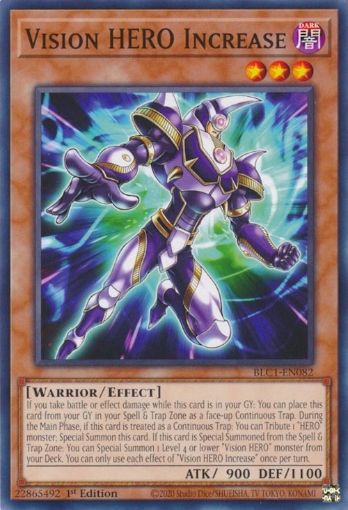 Vision HERO Increase [BLC1-EN082] Common | Shuffle n Cut Hobbies & Games