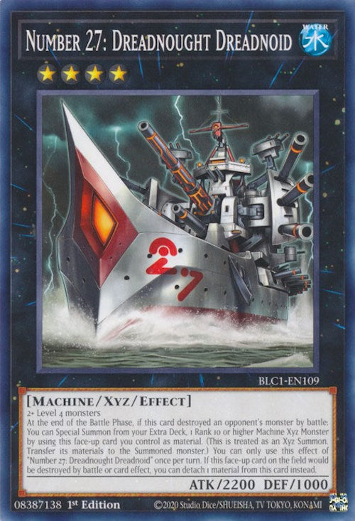 Number 27: Dreadnought Dreadnoid [BLC1-EN109] Common | Shuffle n Cut Hobbies & Games