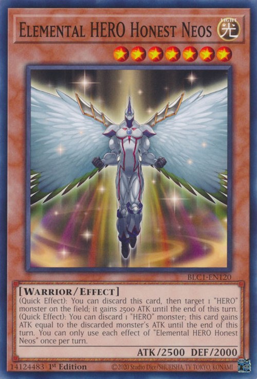 Elemental HERO Honest Neos [BLC1-EN120] Common | Shuffle n Cut Hobbies & Games