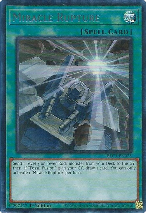 Miracle Rupture (Silver) [BLC1-EN025] Ultra Rare | Shuffle n Cut Hobbies & Games