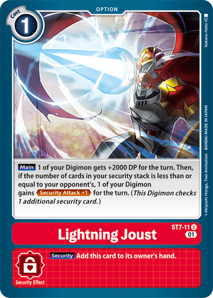 Lightning Joust [ST7-11] [Starter Deck: Gallantmon] | Shuffle n Cut Hobbies & Games