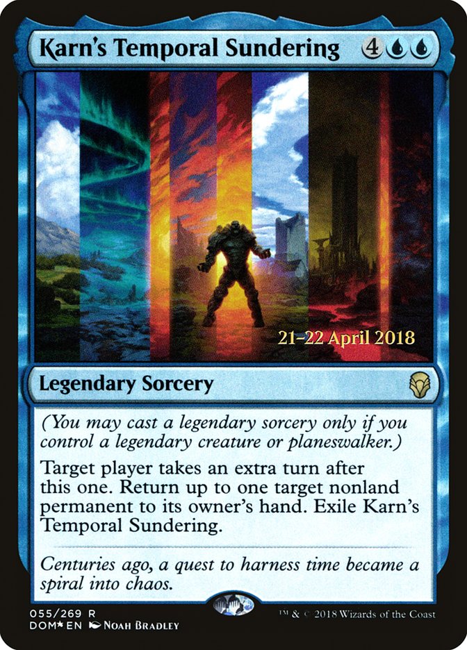 Karn's Temporal Sundering [Dominaria Prerelease Promos] | Shuffle n Cut Hobbies & Games