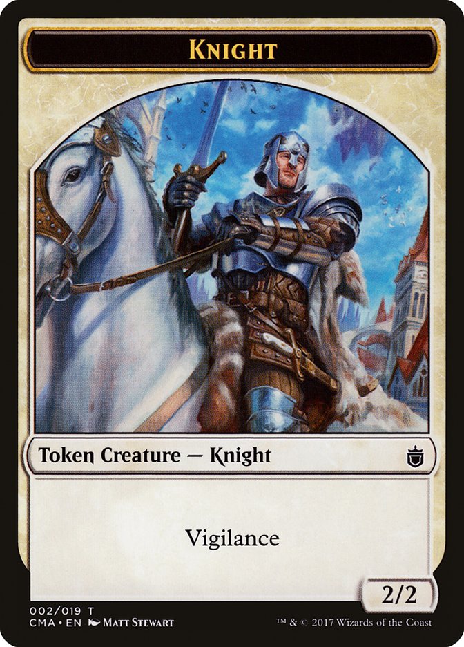 Knight Token [Commander Anthology Tokens] | Shuffle n Cut Hobbies & Games