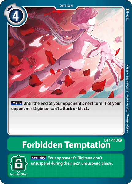 Forbidden Temptation [BT1-113] [Release Special Booster Ver.1.0] | Shuffle n Cut Hobbies & Games