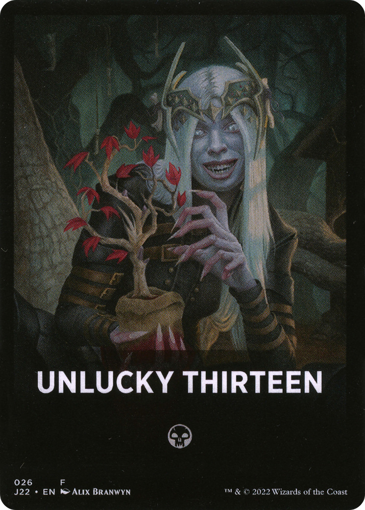 Unlucky Thirteen Theme Card [Jumpstart 2022 Front Cards] | Shuffle n Cut Hobbies & Games