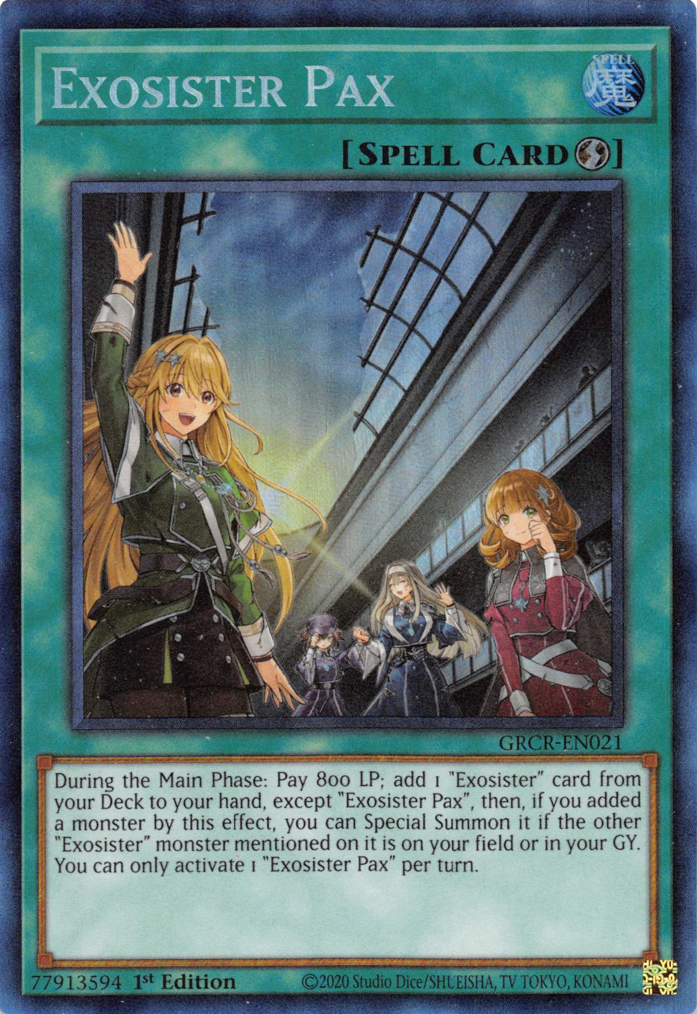 Exosister Pax [GRCR-EN021] Collector's Rare | Shuffle n Cut Hobbies & Games