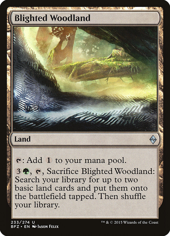 Blighted Woodland [Battle for Zendikar] | Shuffle n Cut Hobbies & Games