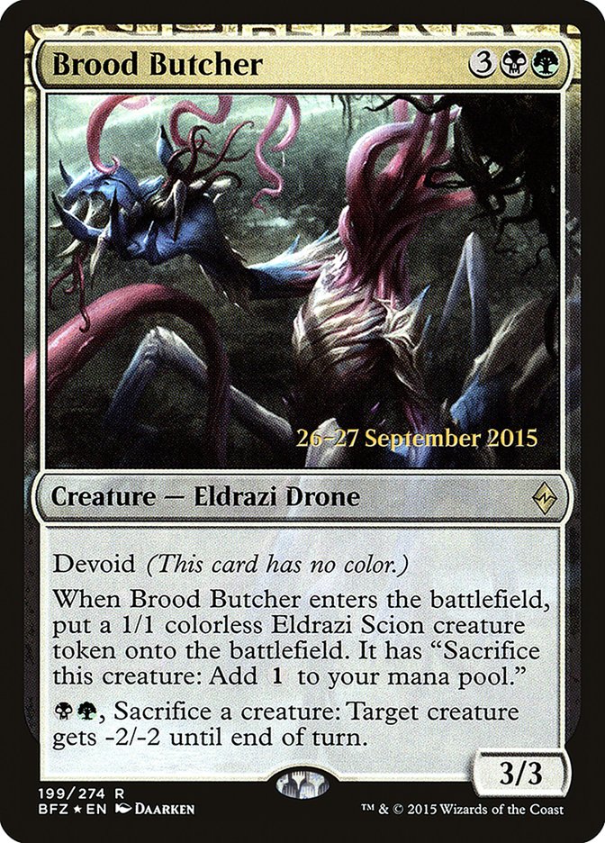 Brood Butcher [Battle for Zendikar Prerelease Promos] | Shuffle n Cut Hobbies & Games