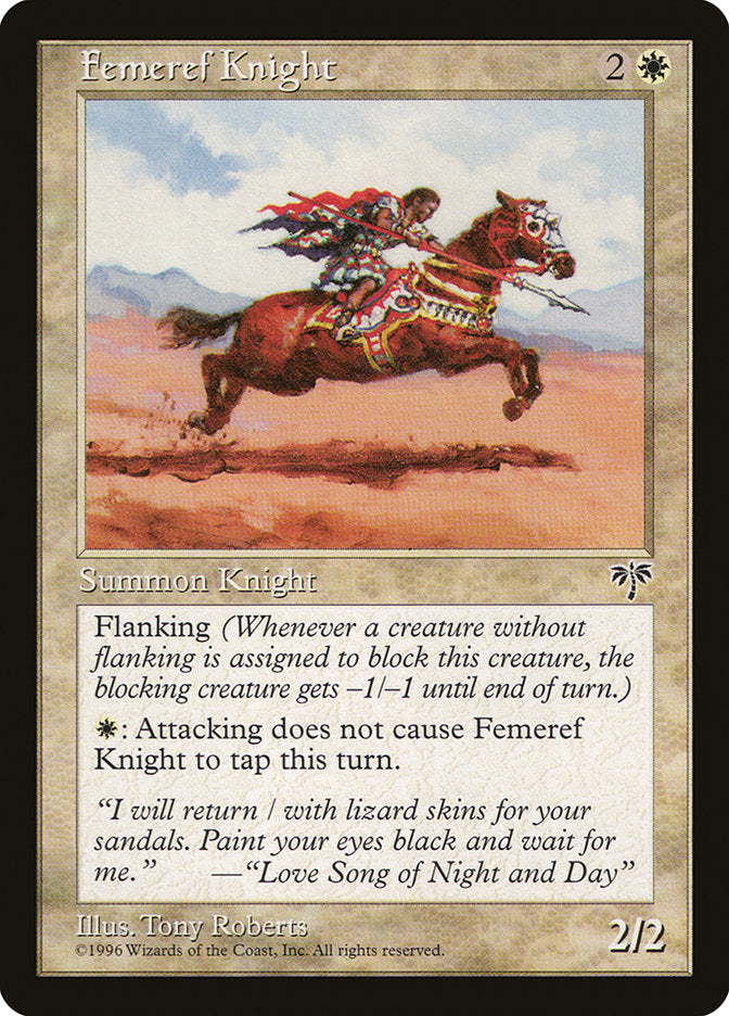 Femeref Knight [Mirage] | Shuffle n Cut Hobbies & Games