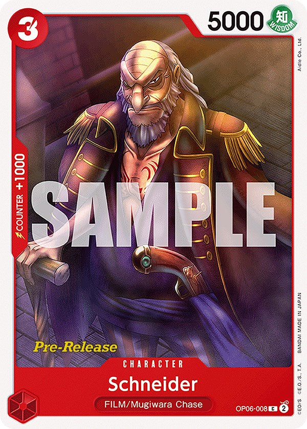 Schneider [Wings of the Captain Pre-Release Cards] | Shuffle n Cut Hobbies & Games