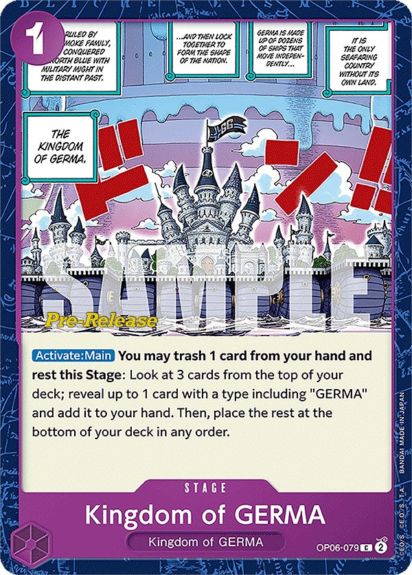 Kingdom of GERMA [Wings of the Captain Pre-Release Cards] | Shuffle n Cut Hobbies & Games