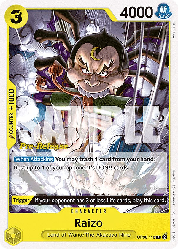 Raizo [Wings of the Captain Pre-Release Cards] | Shuffle n Cut Hobbies & Games