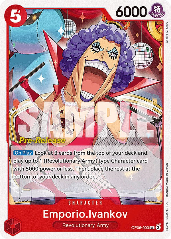Emporio.Ivankov [Wings of the Captain Pre-Release Cards] | Shuffle n Cut Hobbies & Games