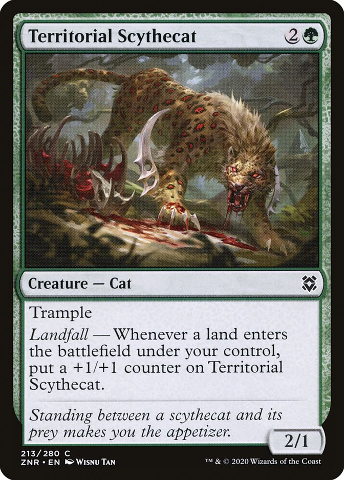 Territorial Scythecat [Zendikar Rising] | Shuffle n Cut Hobbies & Games