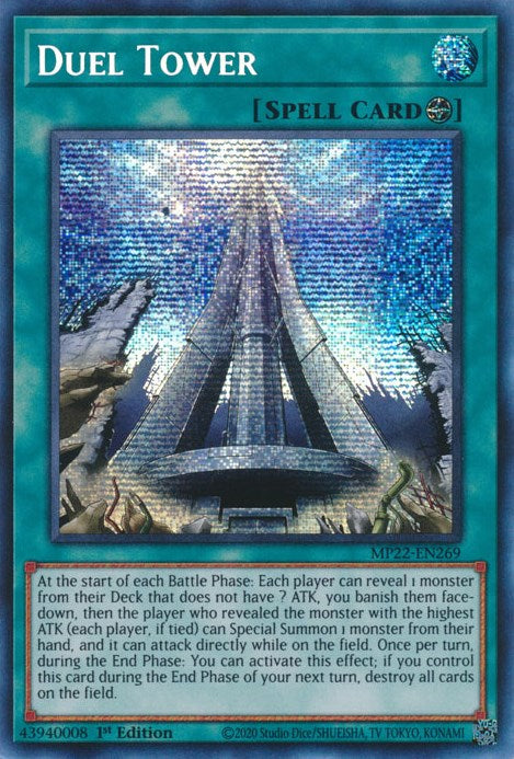 Duel Tower [MP22-EN269] Prismatic Secret Rare | Shuffle n Cut Hobbies & Games