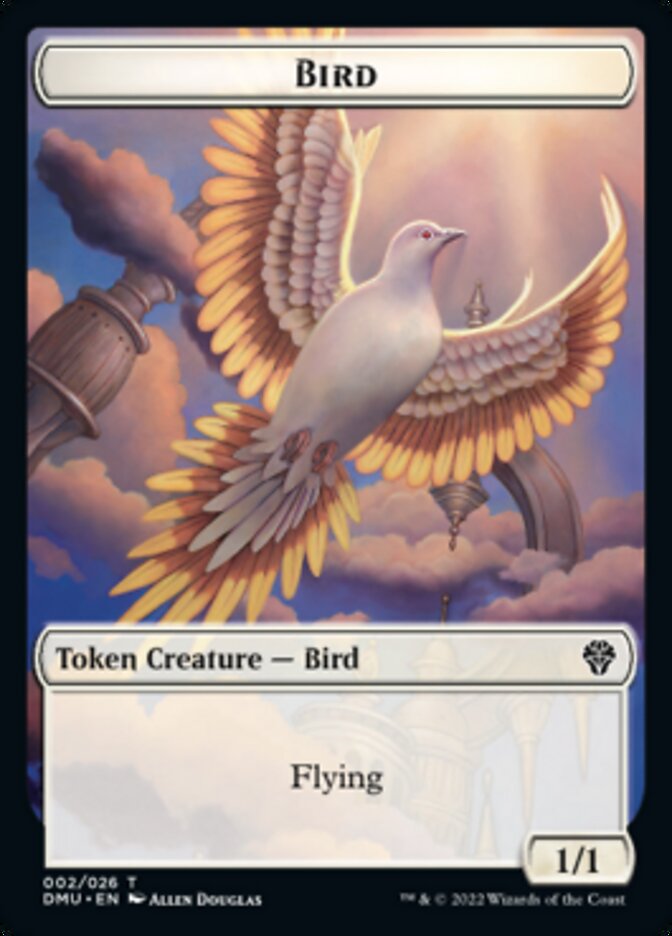 Bird (002) // Treasure Double-Sided Token [Dominaria United Tokens] | Shuffle n Cut Hobbies & Games
