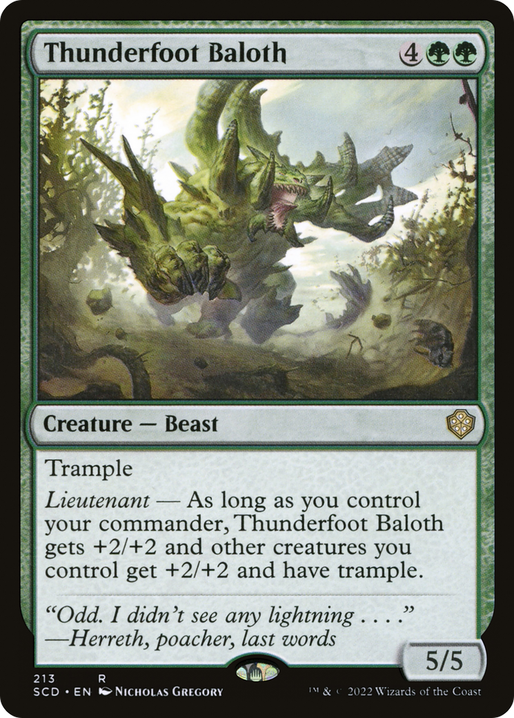 Thunderfoot Baloth [Starter Commander Decks] | Shuffle n Cut Hobbies & Games