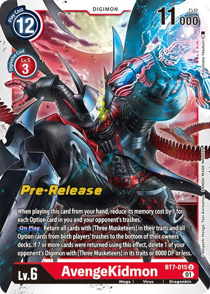 AvengeKidmon [BT7-015] [Next Adventure Pre-Release Cards] | Shuffle n Cut Hobbies & Games