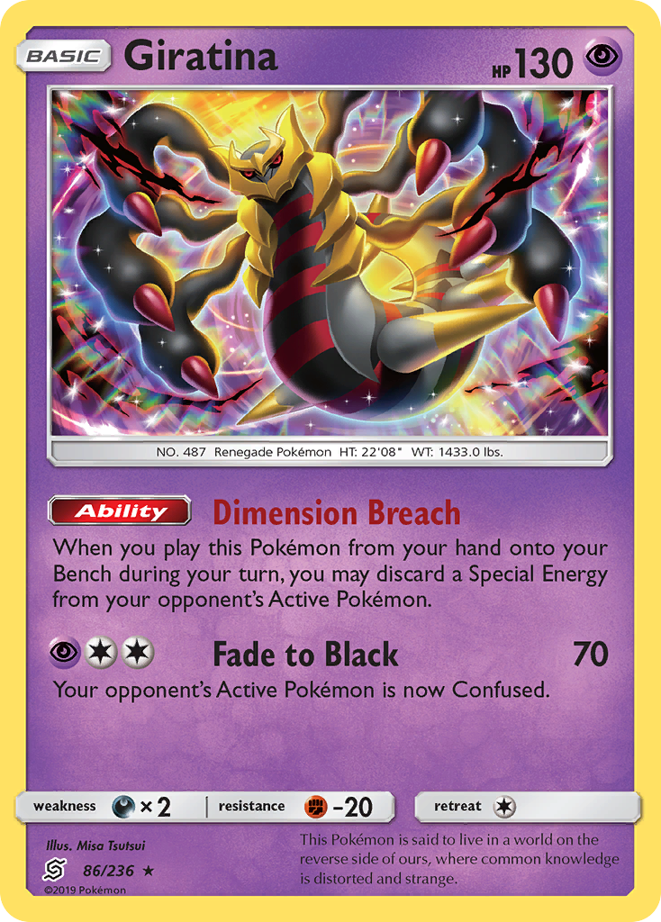 Giratina (86/236) [Sun & Moon: Unified Minds] | Shuffle n Cut Hobbies & Games