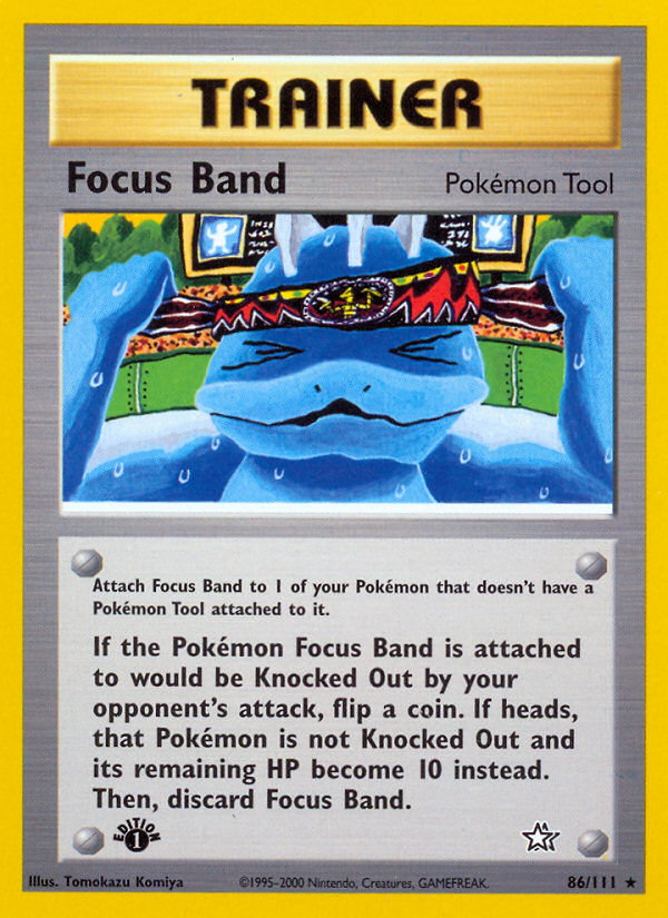Focus Band (86/111) [Neo Genesis 1st Edition] | Shuffle n Cut Hobbies & Games