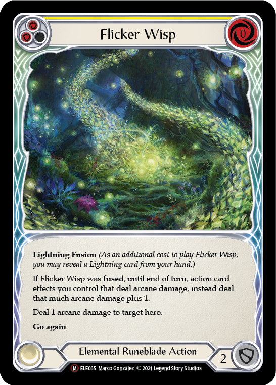 Flicker Wisp [U-ELE065] Unlimited Rainbow Foil | Shuffle n Cut Hobbies & Games