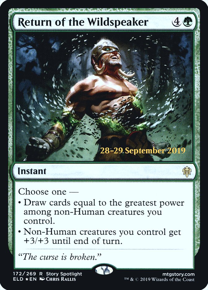Return of the Wildspeaker [Throne of Eldraine Prerelease Promos] | Shuffle n Cut Hobbies & Games