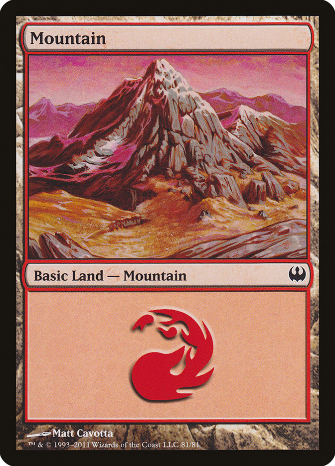 Mountain (81) [Duel Decks: Knights vs. Dragons] | Shuffle n Cut Hobbies & Games