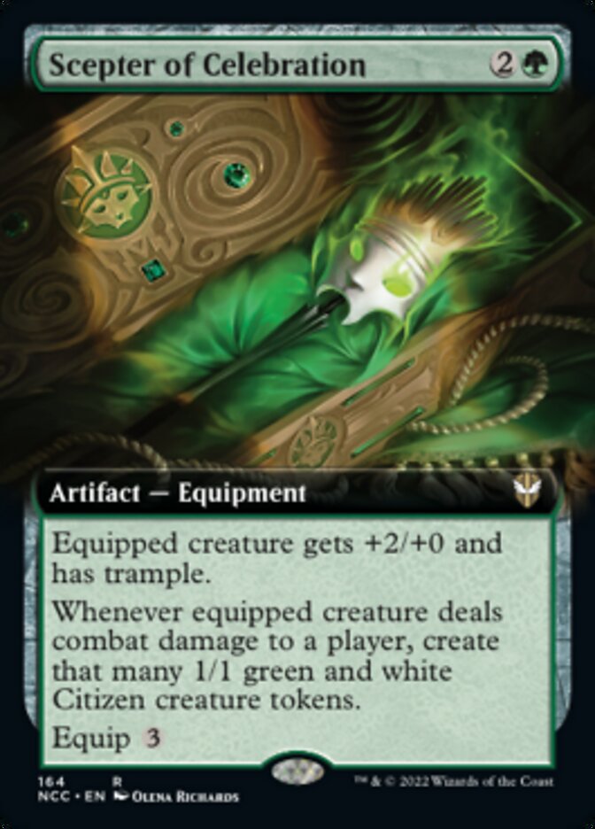 Scepter of Celebration (Extended Art) [Streets of New Capenna Commander] | Shuffle n Cut Hobbies & Games
