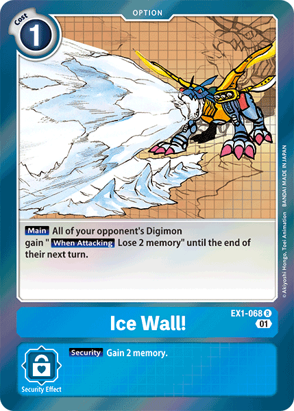 Ice Wall! [EX1-068] [Classic Collection] | Shuffle n Cut Hobbies & Games