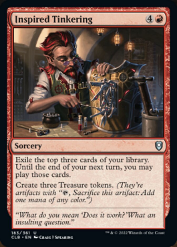 Inspired Tinkering [Commander Legends: Battle for Baldur's Gate] | Shuffle n Cut Hobbies & Games