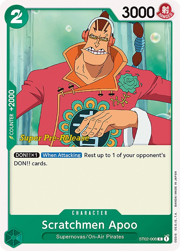 Scratchmen Apoo [Super Pre-Release Starter Deck: Worst Generation] | Shuffle n Cut Hobbies & Games