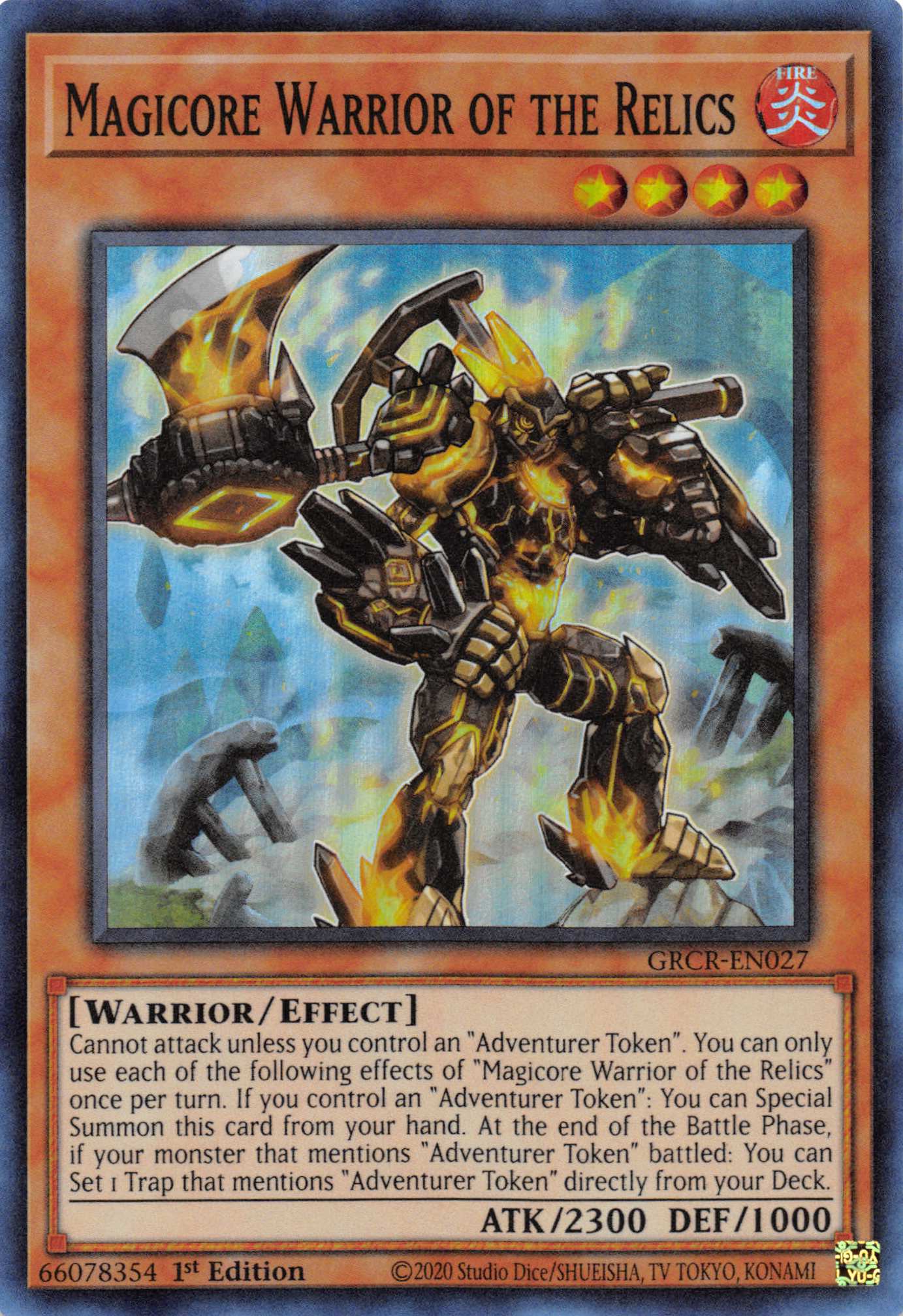 Magicore Warrior of the Relics [GRCR-EN027] Super Rare | Shuffle n Cut Hobbies & Games