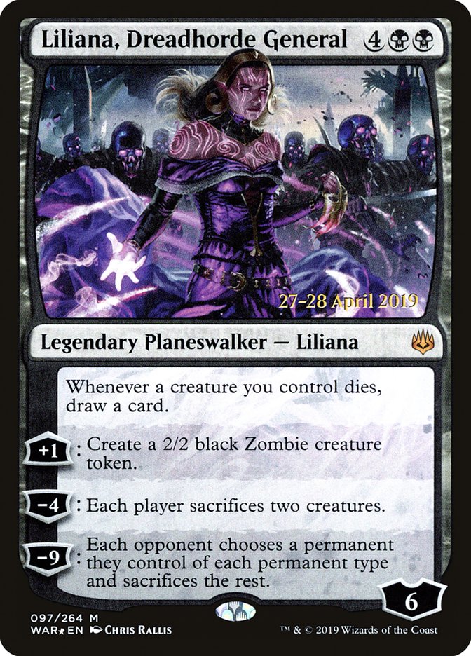 Liliana, Dreadhorde General [War of the Spark Prerelease Promos] | Shuffle n Cut Hobbies & Games