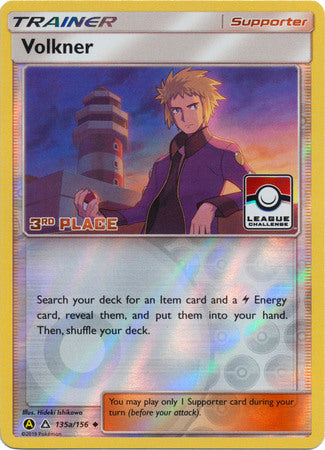 Volkner (135a/156) (League Challenge 3rd Place) [Sun & Moon: Ultra Prism] | Shuffle n Cut Hobbies & Games
