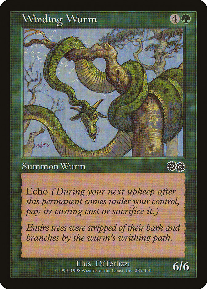 Winding Wurm [Urza's Saga] | Shuffle n Cut Hobbies & Games