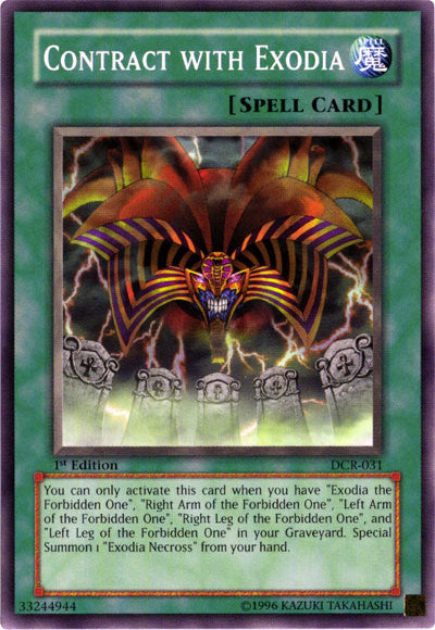 Contract with Exodia [DCR-031] Common | Shuffle n Cut Hobbies & Games