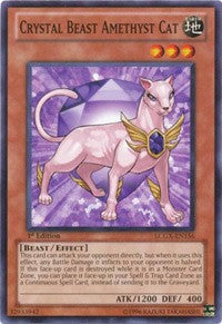 Crystal Beast Amethyst Cat [LCGX-EN156] Common | Shuffle n Cut Hobbies & Games