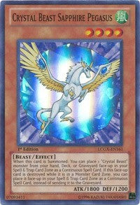 Crystal Beast Sapphire Pegasus [LCGX-EN161] Super Rare | Shuffle n Cut Hobbies & Games