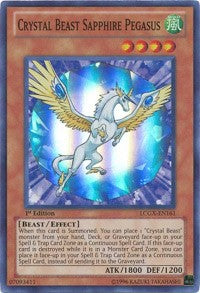 Crystal Beast Sapphire Pegasus [LCGX-EN161] Super Rare | Shuffle n Cut Hobbies & Games