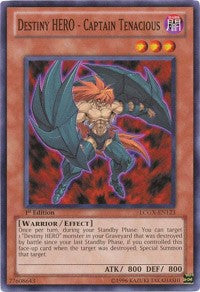 Destiny HERO - Captain Tenacious [LCGX-EN123] Common | Shuffle n Cut Hobbies & Games