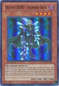 Destiny HERO - Diamond Dude [LCGX-EN124] Super Rare | Shuffle n Cut Hobbies & Games