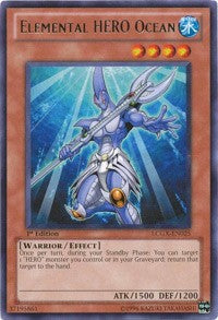 Elemental HERO Ocean [LCGX-EN025] Rare | Shuffle n Cut Hobbies & Games