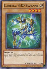 Elemental HERO Sparkman [LCGX-EN006] Common | Shuffle n Cut Hobbies & Games