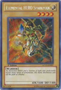 Elemental HERO Sparkman (Alternate Art) [LCGX-EN007] Secret Rare | Shuffle n Cut Hobbies & Games
