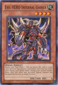 Evil HERO Infernal Gainer [LCGX-EN030] Common | Shuffle n Cut Hobbies & Games