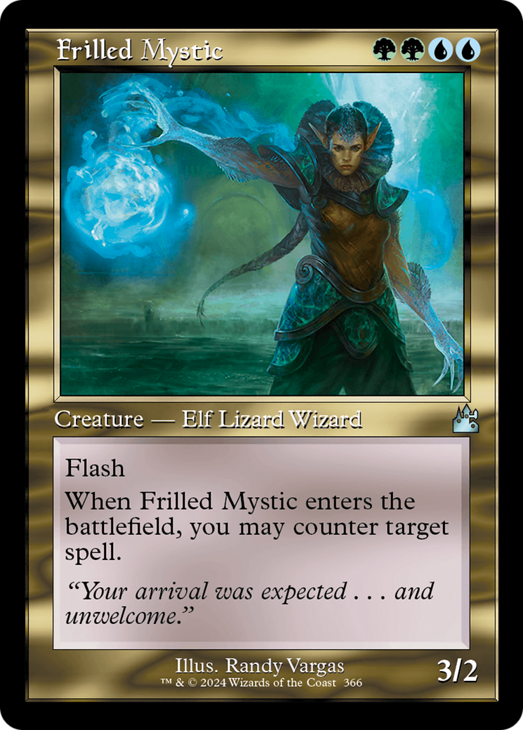 Frilled Mystic (Retro Frame) [Ravnica Remastered] | Shuffle n Cut Hobbies & Games