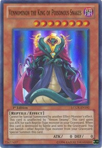 Vennominon the King of Poisonous Snakes [LCGX-EN192] Super Rare | Shuffle n Cut Hobbies & Games