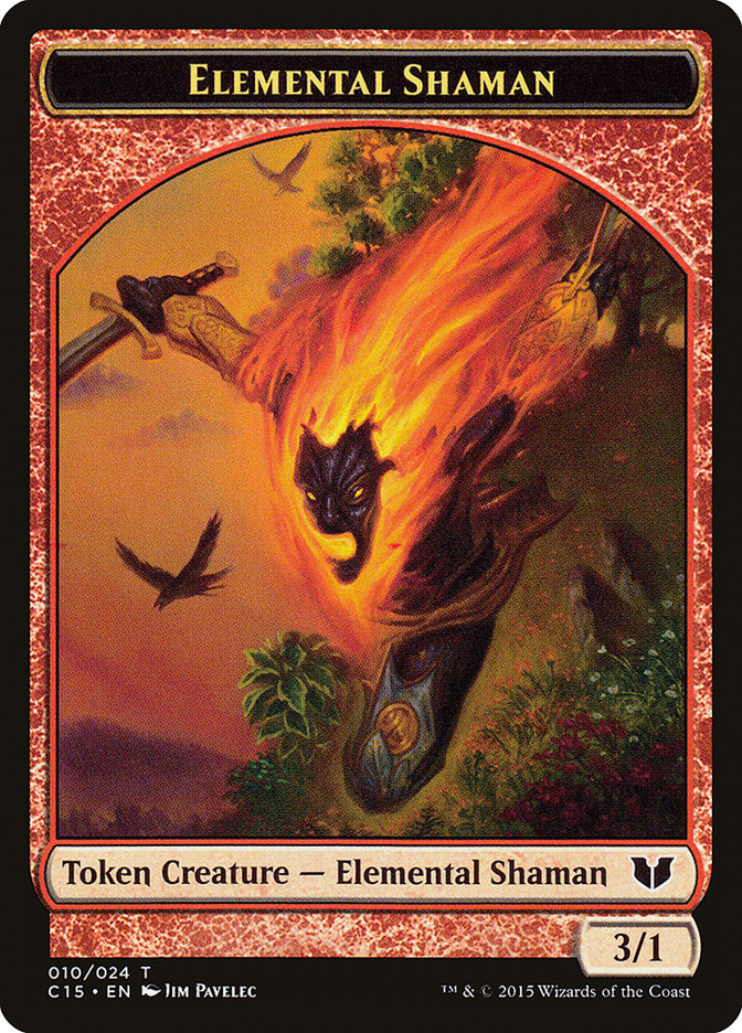 Elemental Shaman Token [Commander 2015 Tokens] | Shuffle n Cut Hobbies & Games
