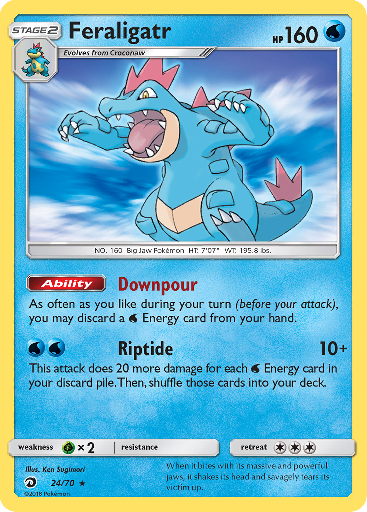 Feraligatr (24/70) [Sun & Moon: Dragon Majesty] | Shuffle n Cut Hobbies & Games