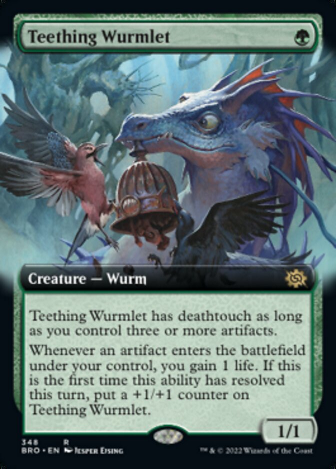 Teething Wurmlet (Extended Art) [The Brothers' War] | Shuffle n Cut Hobbies & Games